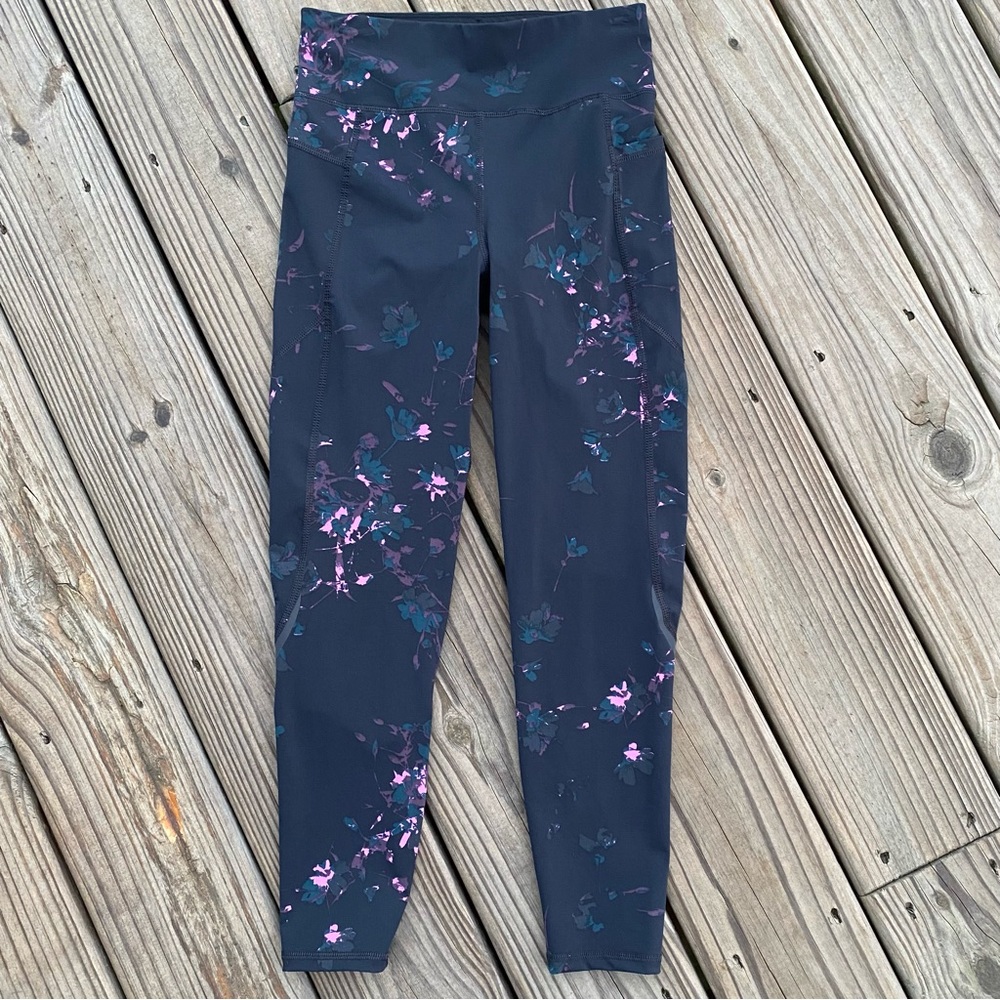 Sweaty Betty The Zero Gravity 7/8 Length Floral Legging